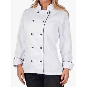 Formal Chef Coat White Double-Breasted Jacket Dinner Coat Catering